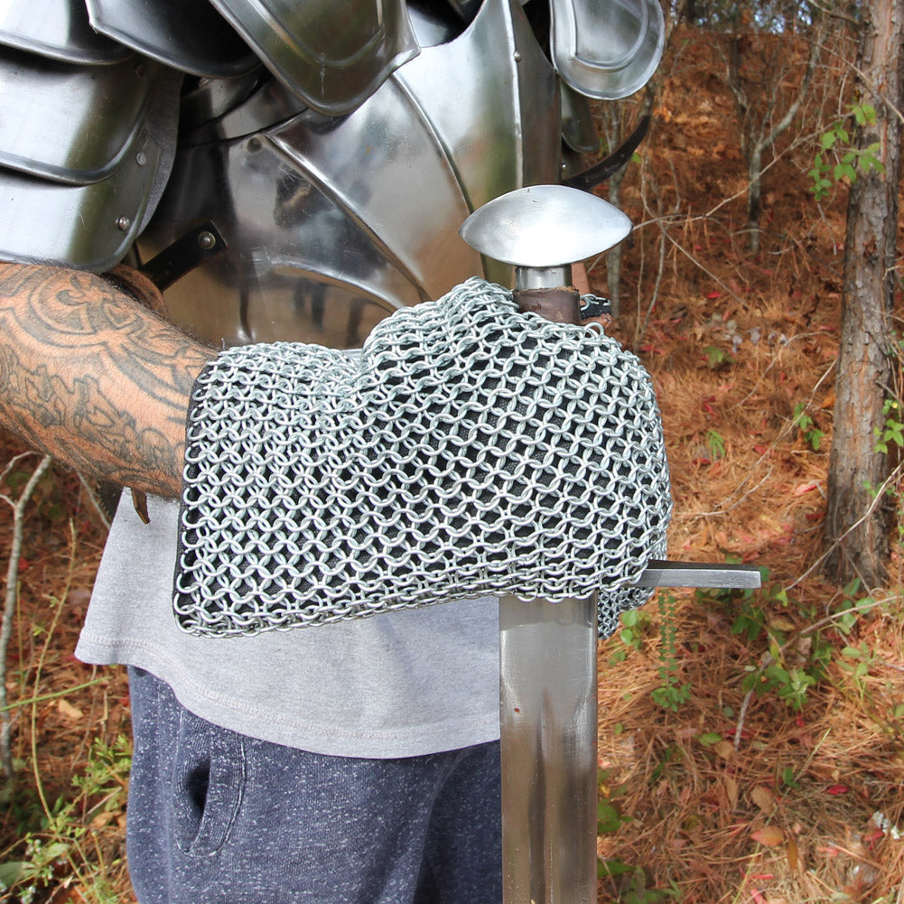 Padded 16g Functional Chainmail Battle Mittens