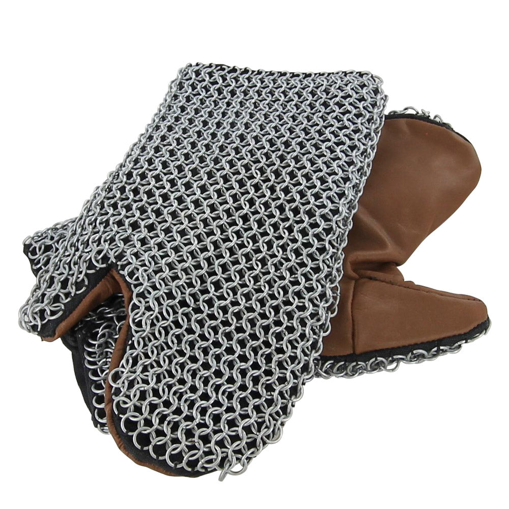 Padded 16g Functional Chainmail Battle Mittens