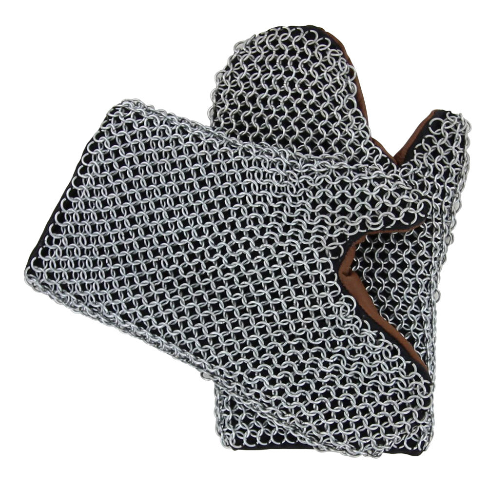 Padded 16g Functional Chainmail Battle Mittens