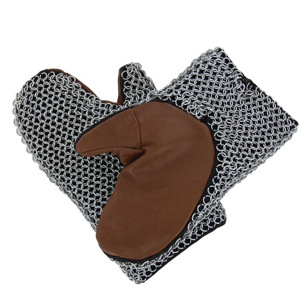 Padded 16g Functional Chainmail Battle Mittens