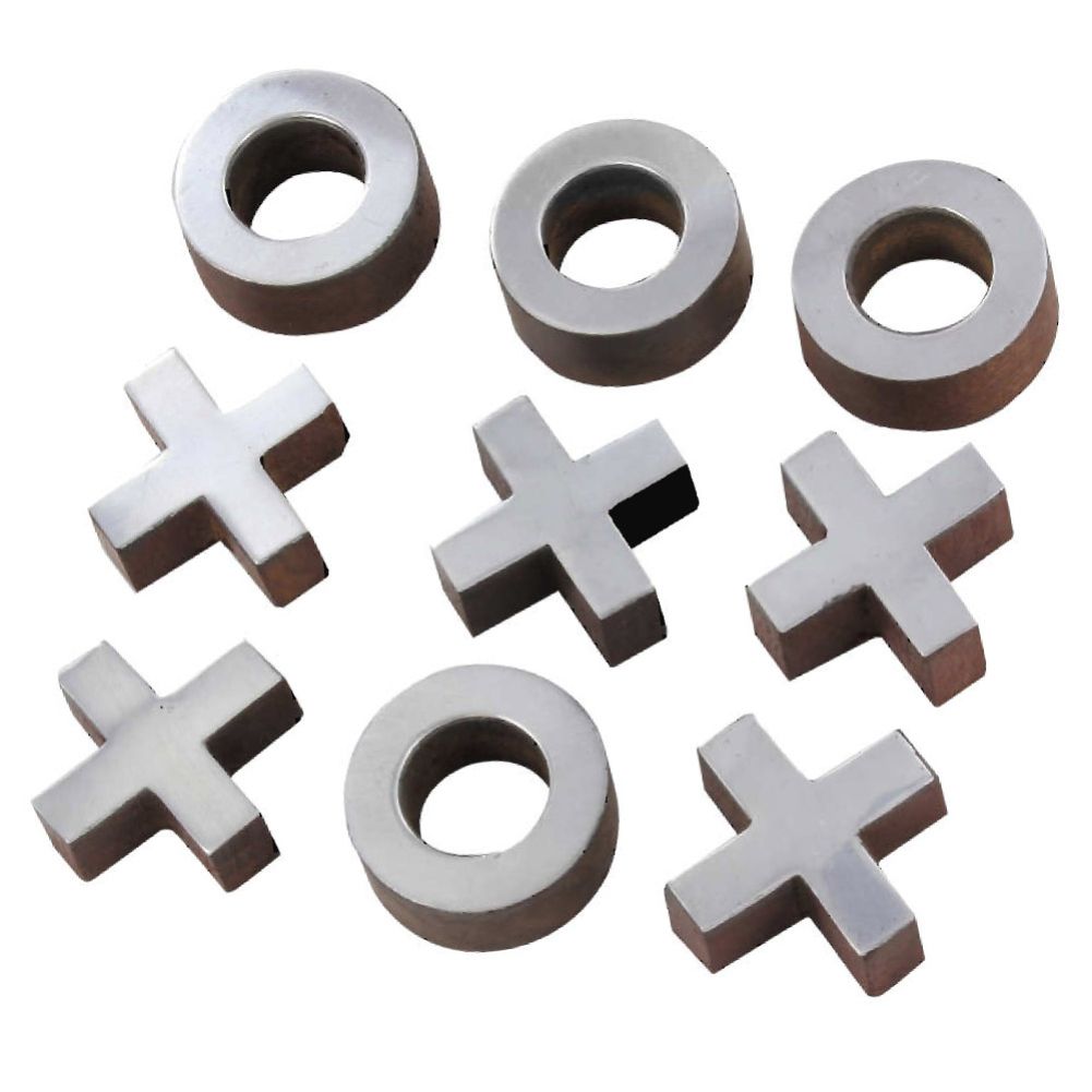 Executive Wooden Tic-Tac-Toe Desktop Game