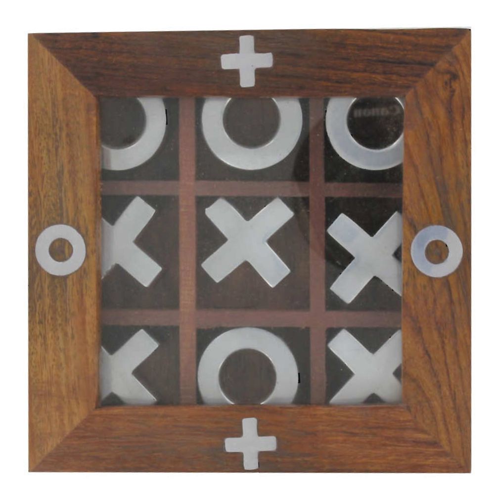 Executive Wooden Tic-Tac-Toe Desktop Game