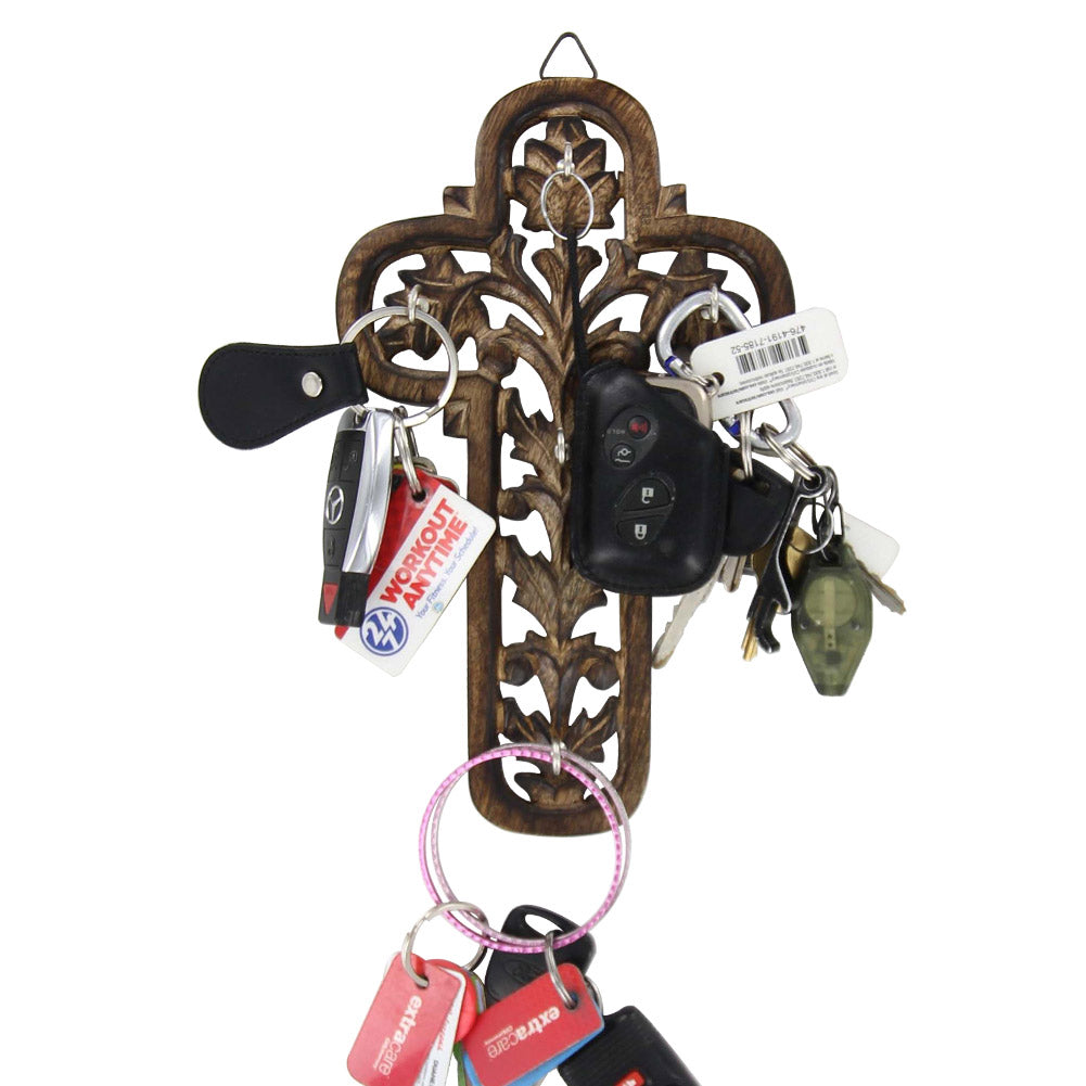 Handcrafted Climbing Faith Key Rack