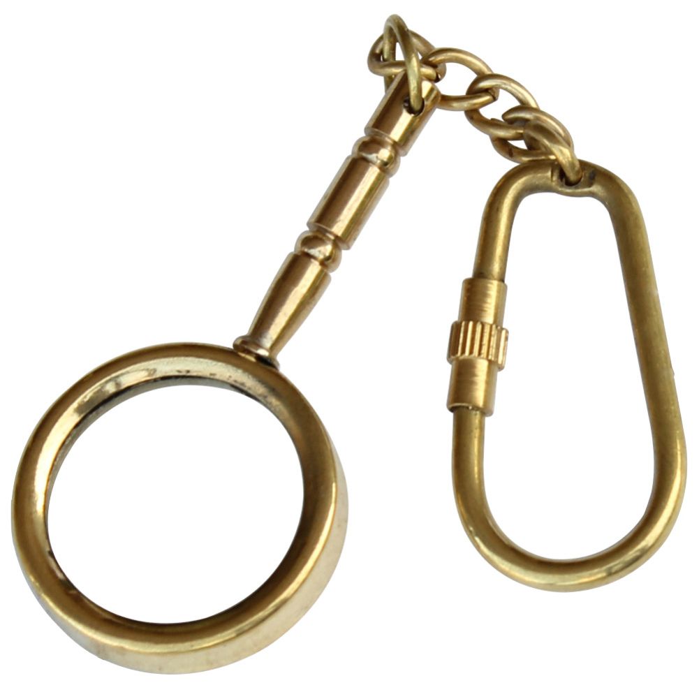 Tiny Explorer Genuine Brass Magnifying Keychain