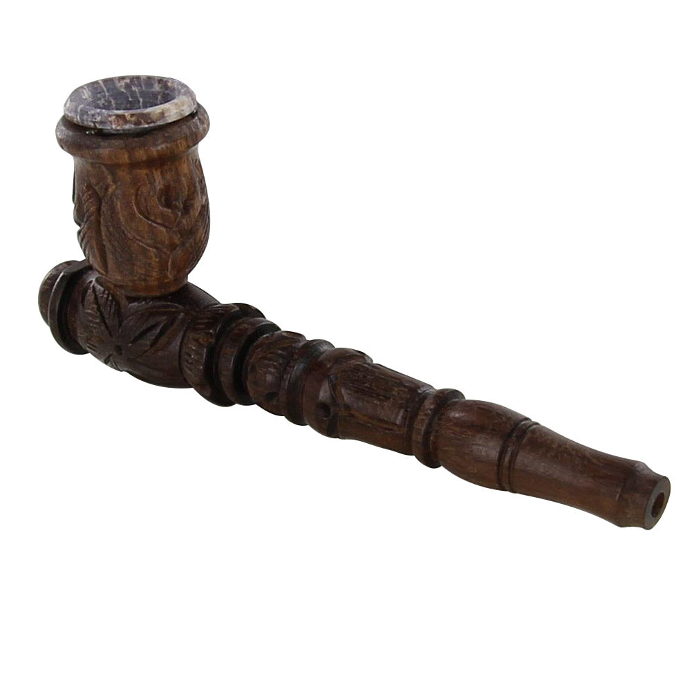 Hand Carved Shade Tobacco Pocket Pipe