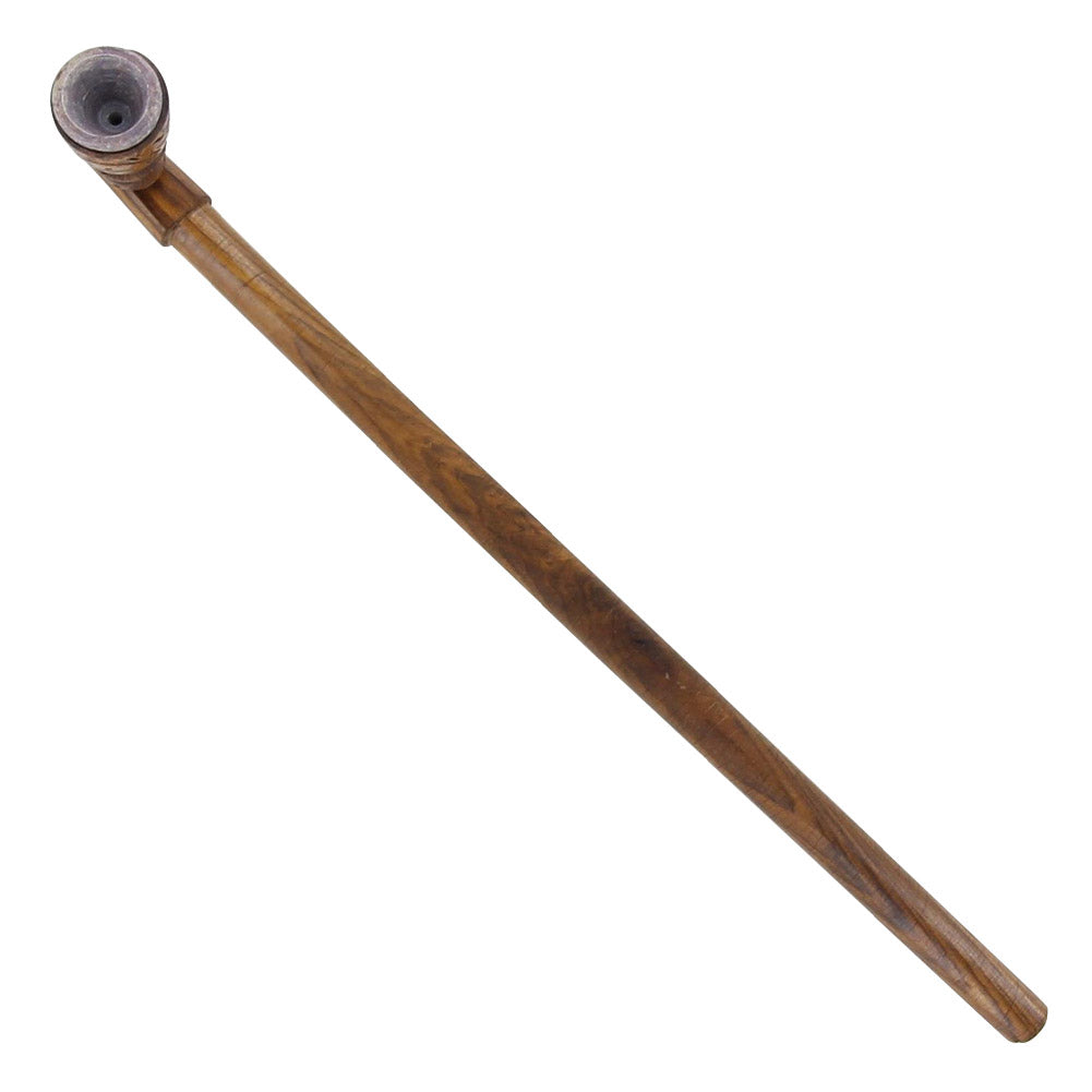 Running Wolf Traditional Wooden Ceremonial Pipe