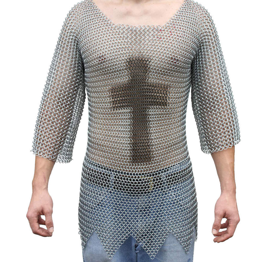 Haubergeon Replica Chainmail Armor Long Shirt XL