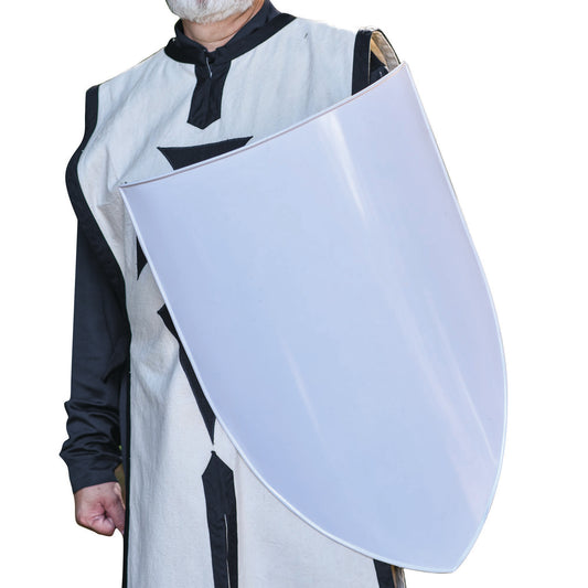 Classic European Medieval Blank White Customizable Heater Shield