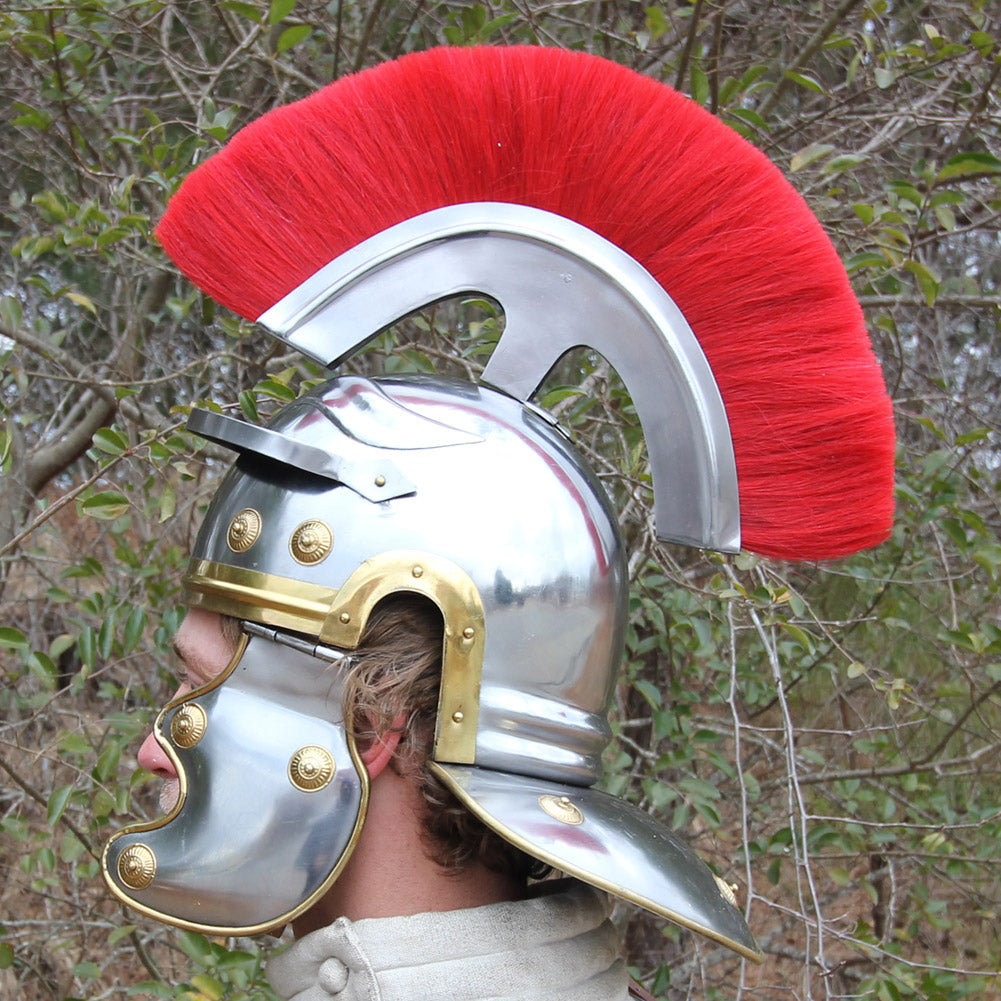 Roman Imperial Centurion Historical Helmet Armor 18G Steel