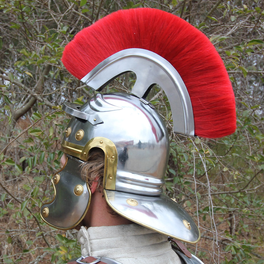 Roman Imperial Centurion Historical Helmet Armor 18G Steel