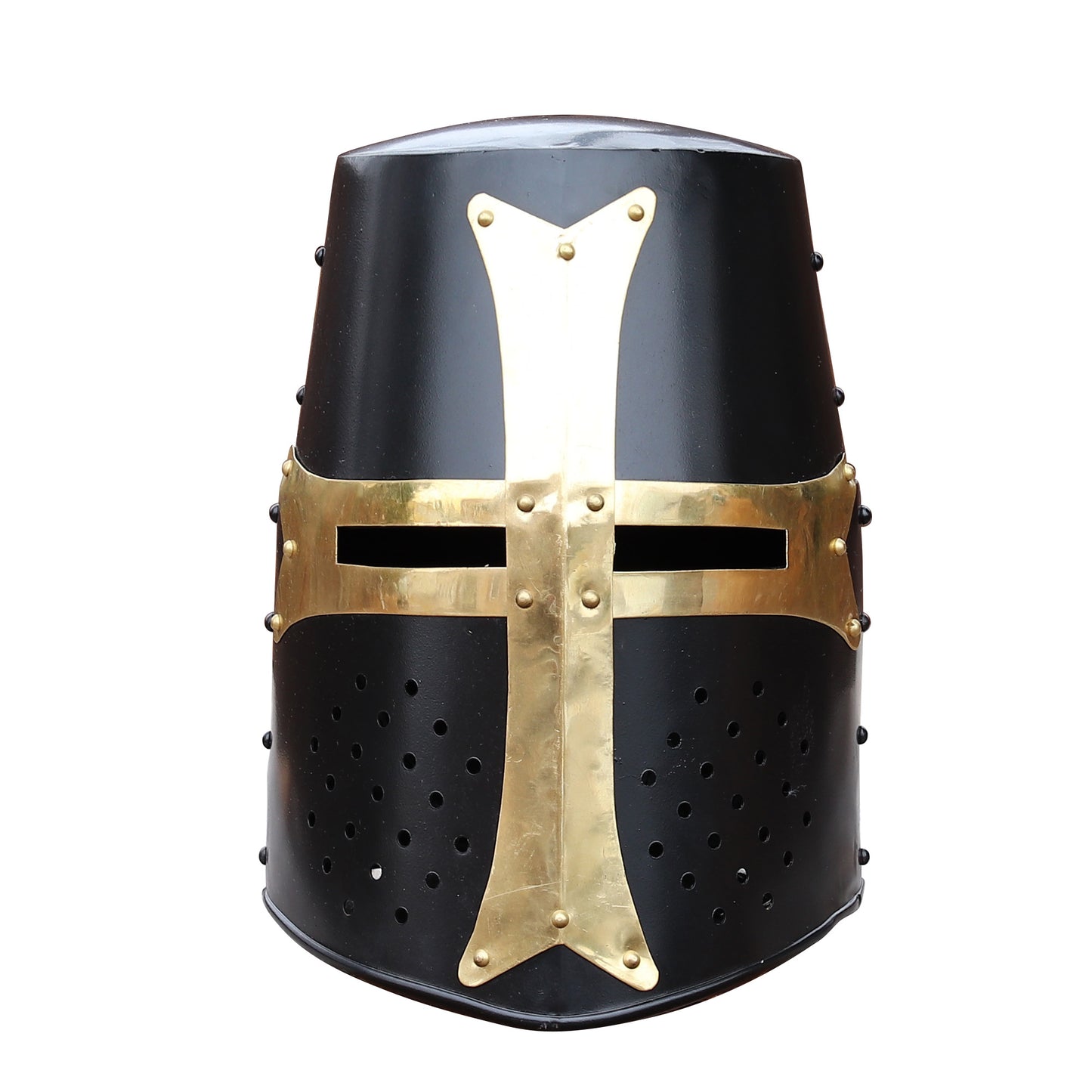 Dark Crusade Pure Brass Steel Great Helm Knights Helmet