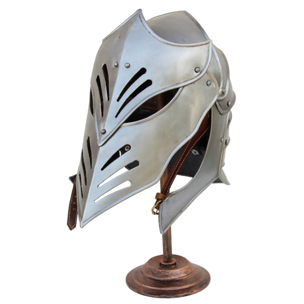 Antiqued Helmet Presentation Stand