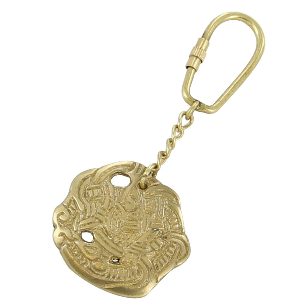 Brass Greifter Viking Serpent Keychain