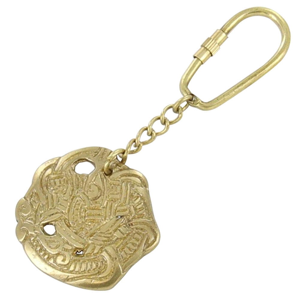 Brass Greifter Viking Serpent Keychain