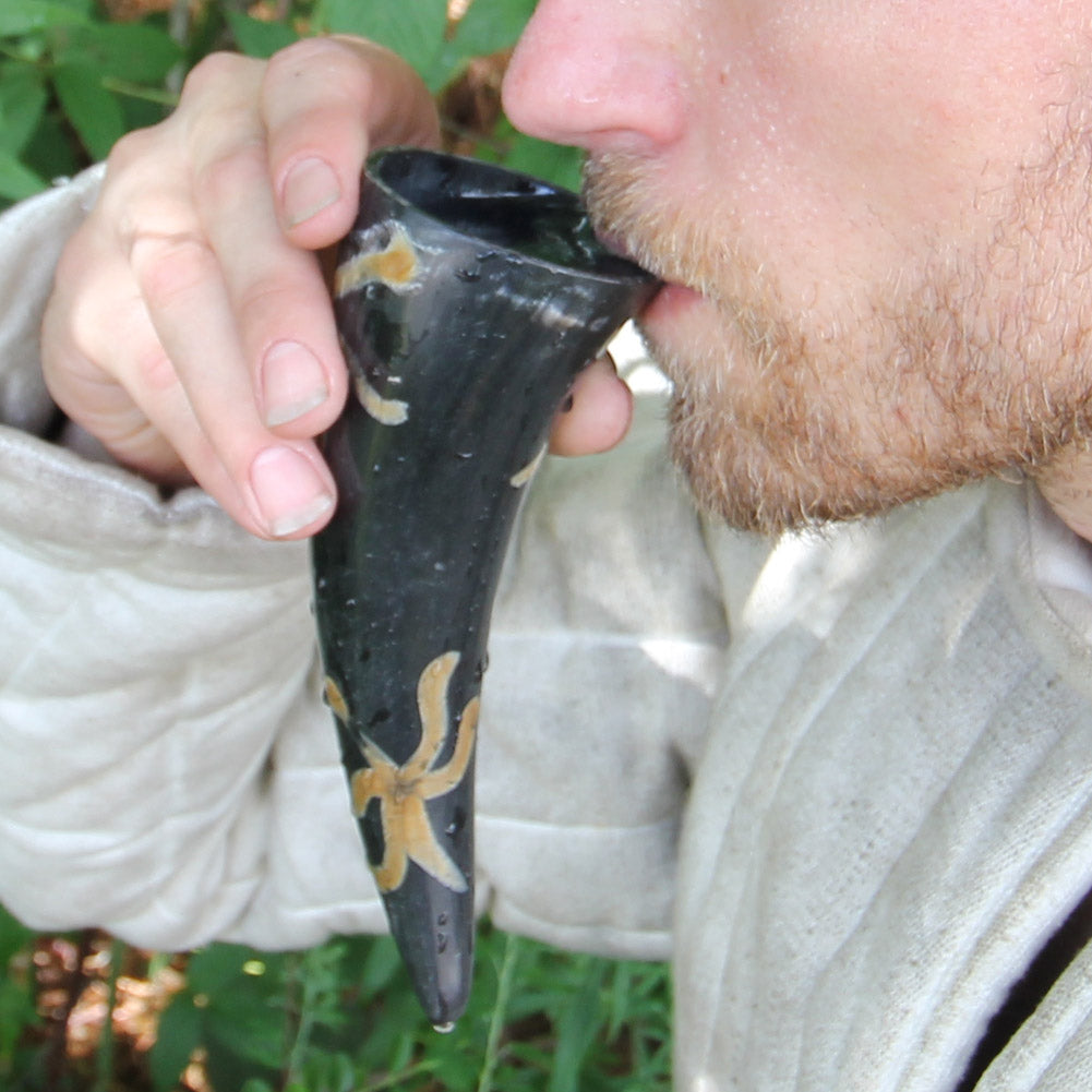 Earth Essence Three of a Kind Drinking Horn Set