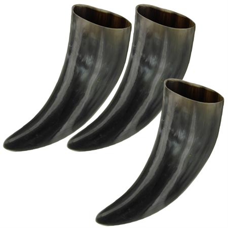 Three of a Kind Drinking Horn Mini Shot Glass Set