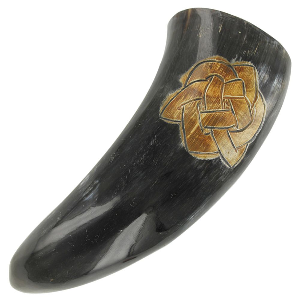 Everlasting Love Ceremonial Drinking Horn with Stand