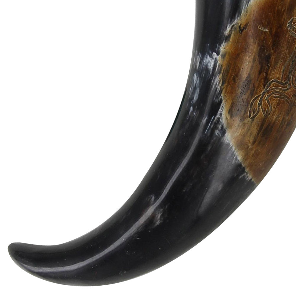 Burnt Roe Deer Saxon Sacred Drinking Horn