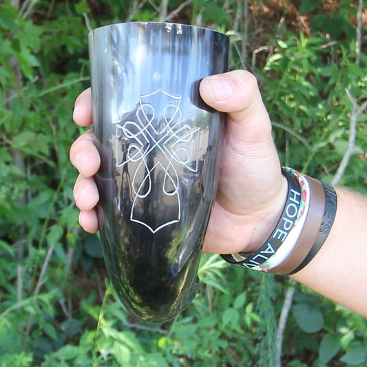 The Endless Knot Drinking Horn