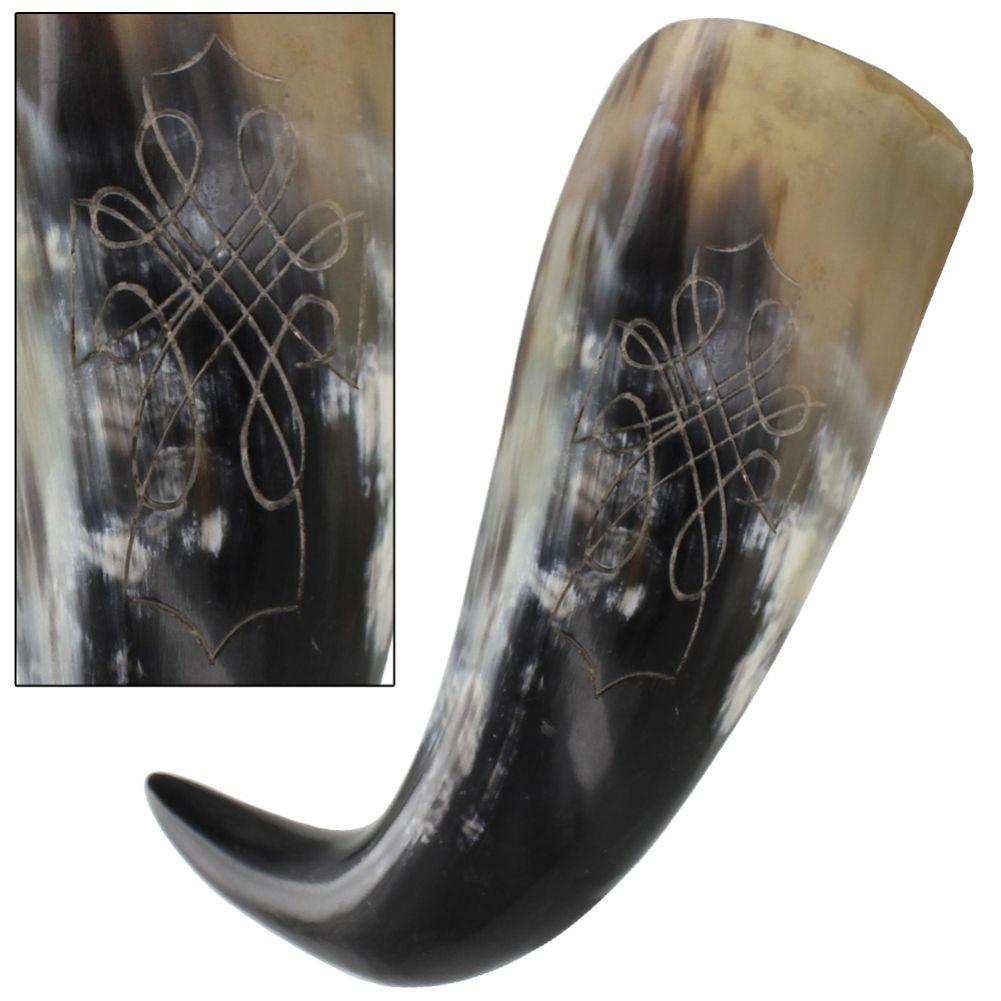 The Endless Knot Drinking Horn