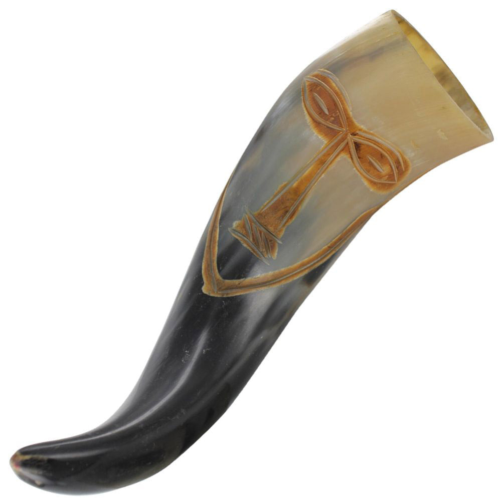 Vroulike Tribal Face Drinking Horn