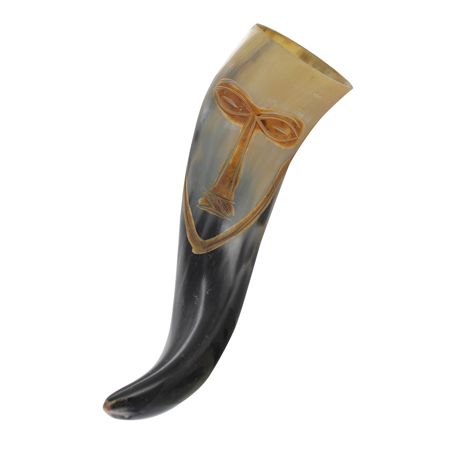 Vroulike Tribal Face Drinking Horn