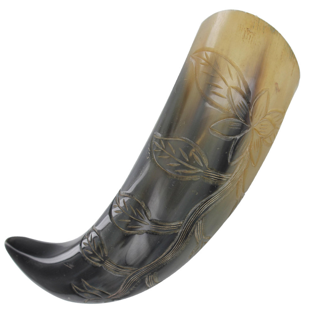 Tender Blossom Drinking Horn