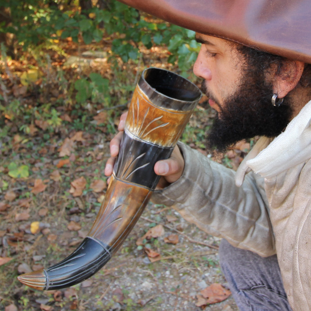 Mead of the Muses Drinking Horn