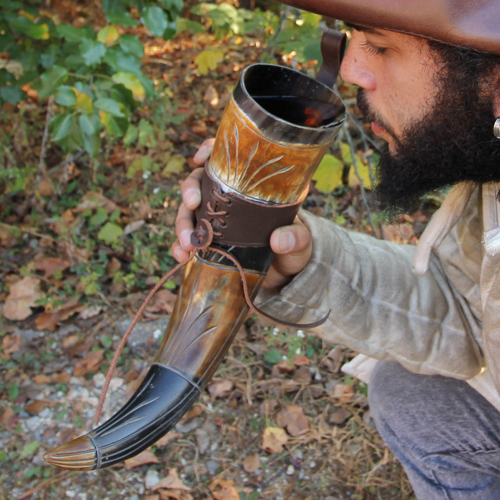 Mead of the Muses Drinking Horn