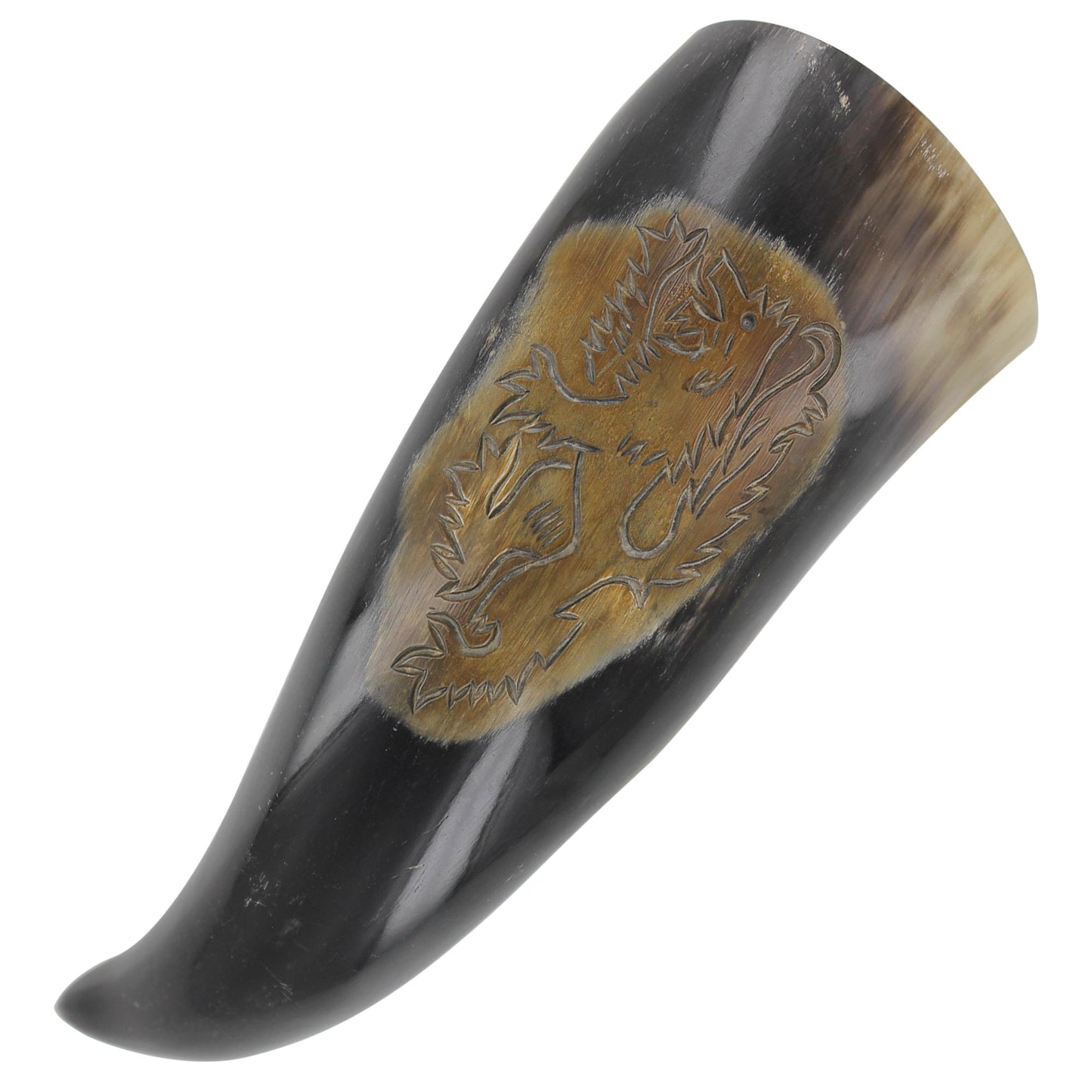 Renaissance Rampant Lion Drinking Horn