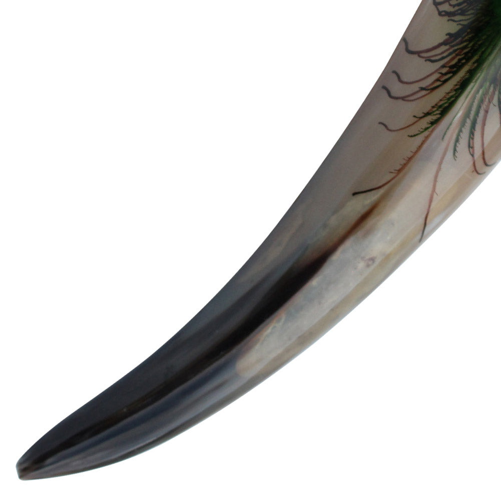 Medieval Peacock Feasting Horn