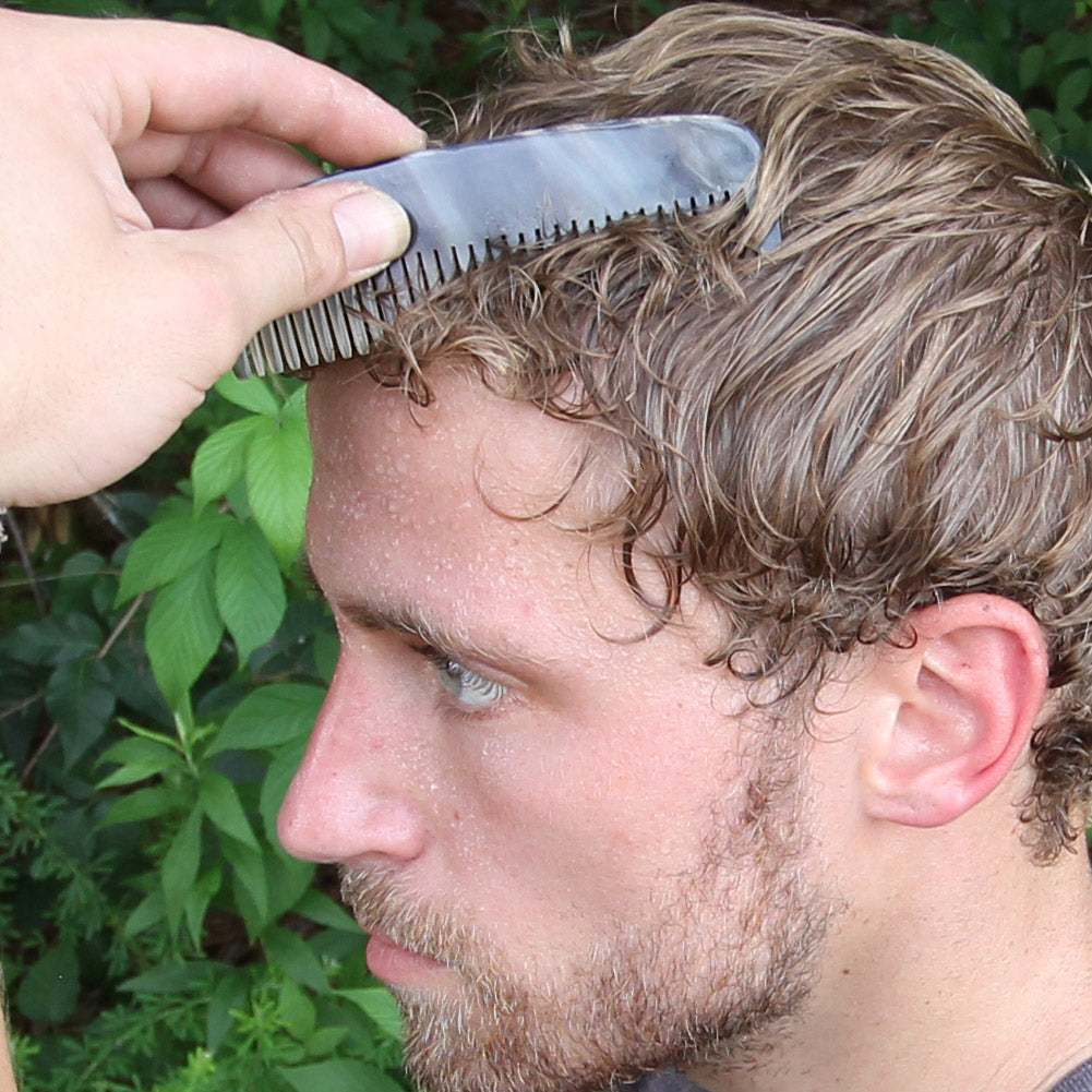 Natural Buffalo Horn Carved Medieval Renaissance Comb