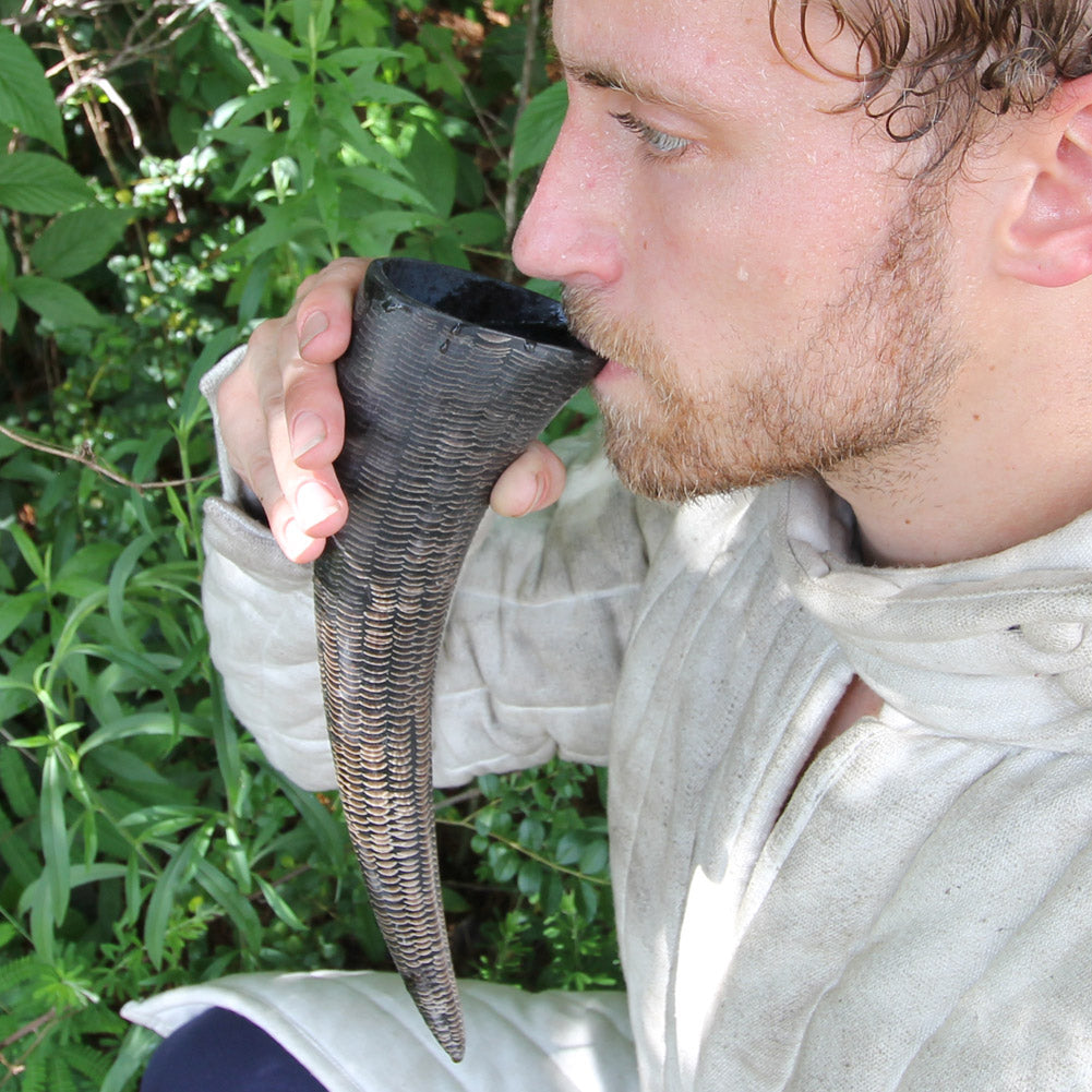 Buffalo Black Drinking Horn