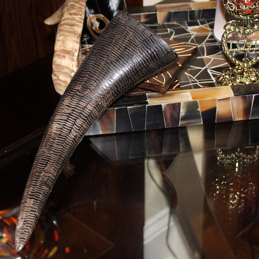 Buffalo Black Drinking Horn