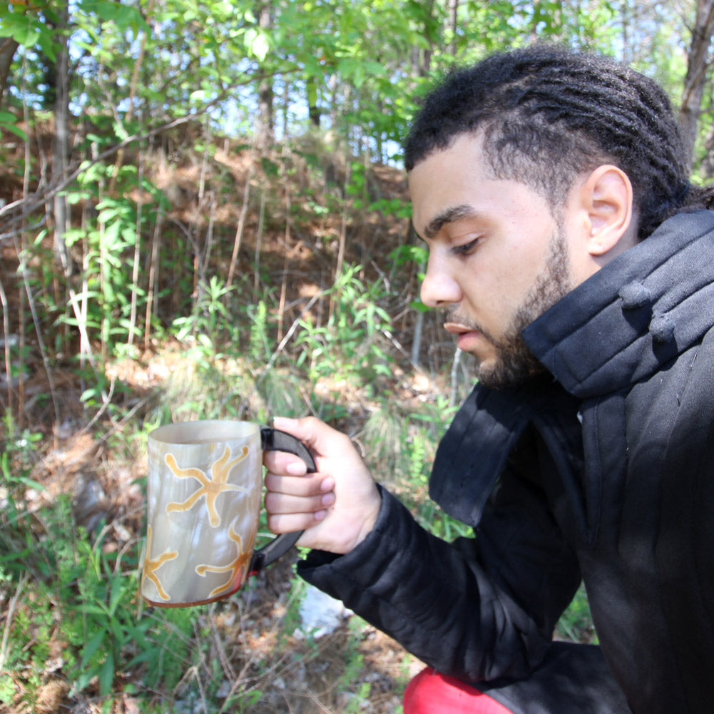 Earth Essence Drinking Horn Beer Mug