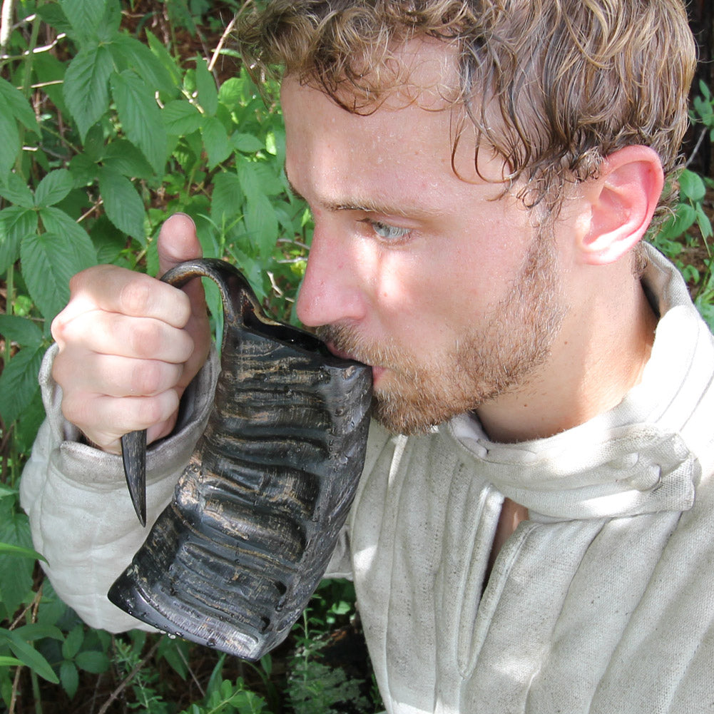 Norse Journeyman Water Buffalo Horn Drinking Mug