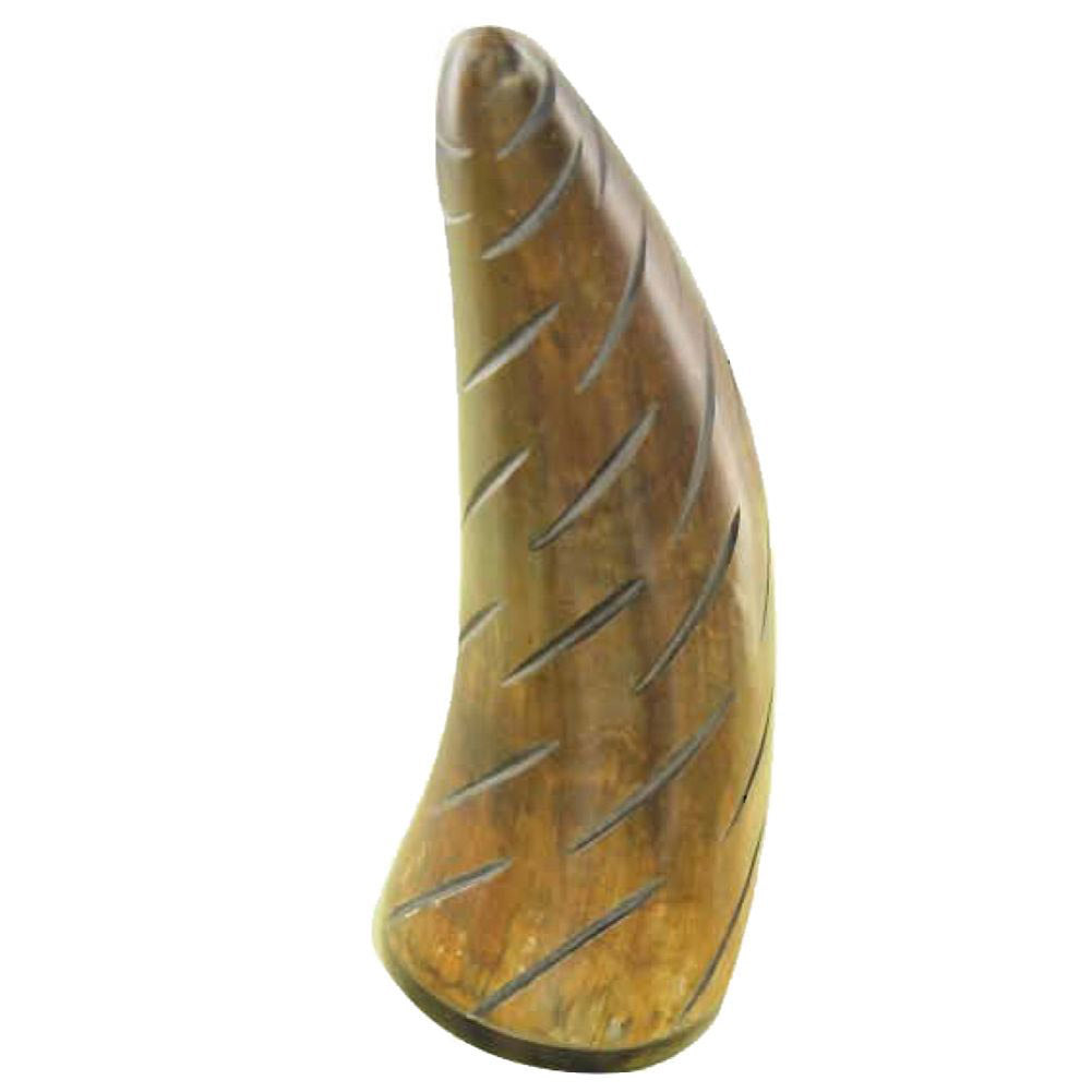 Natural Carved Cow Horn Paperweight