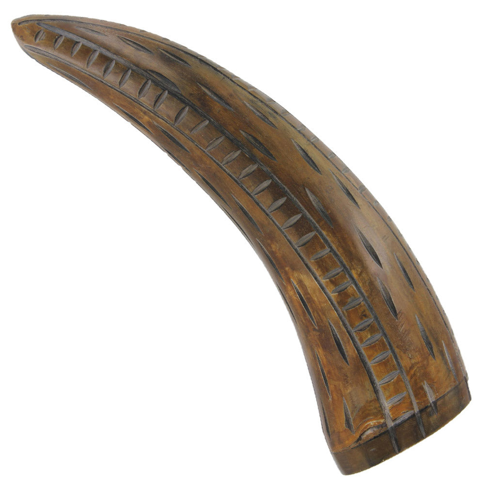 Reed Wetlands Tribal Cow Horn Paperweight