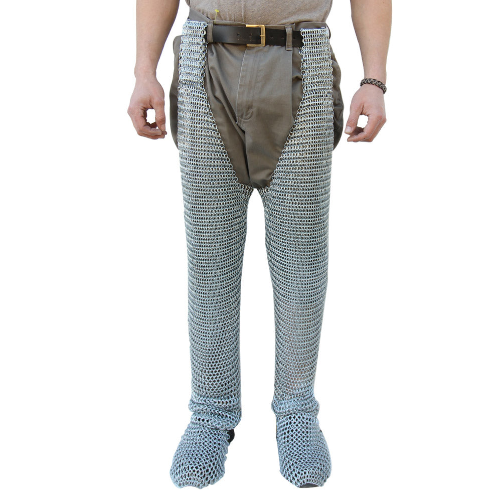 Medieval Knights Battle Chausses Chain Mail Leggings