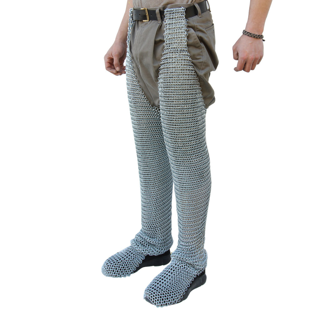 Medieval Knights Battle Chausses Chain Mail Leggings