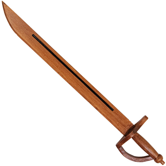 Buried Treasure Sealed Stained Beech Wood Pretend Play Pirate Practice Wooden Cutlass Sword