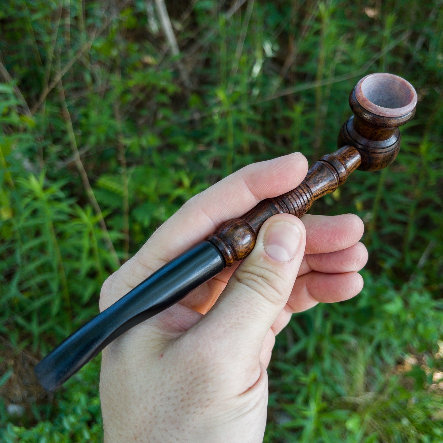 Ebenezer Hand Carved Wooden Tobacco Smoking Pipe