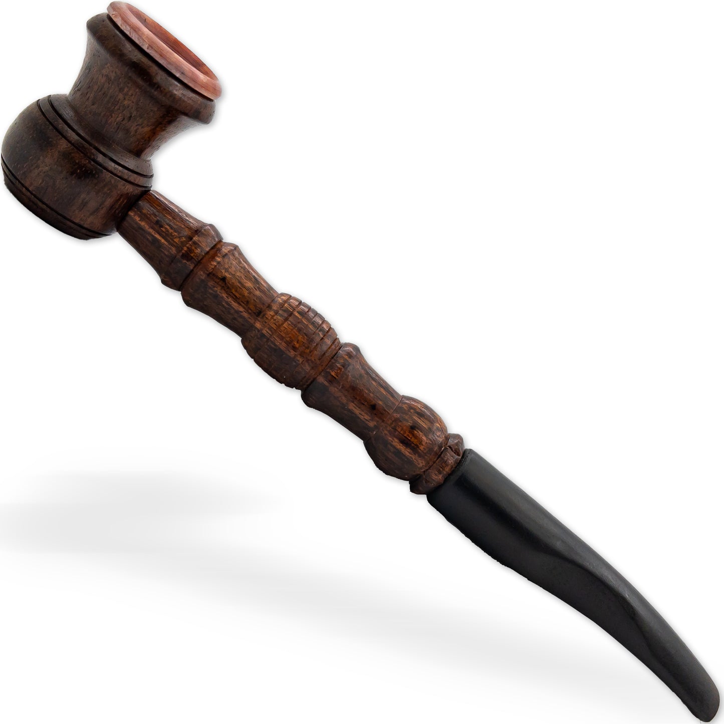 Ebenezer Hand Carved Wooden Tobacco Smoking Pipe