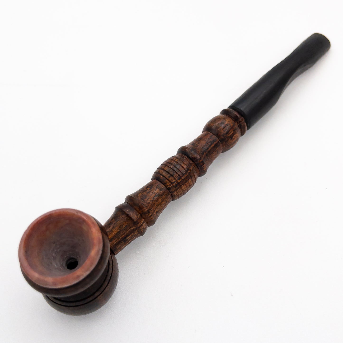 Ebenezer Hand Carved Wooden Tobacco Smoking Pipe