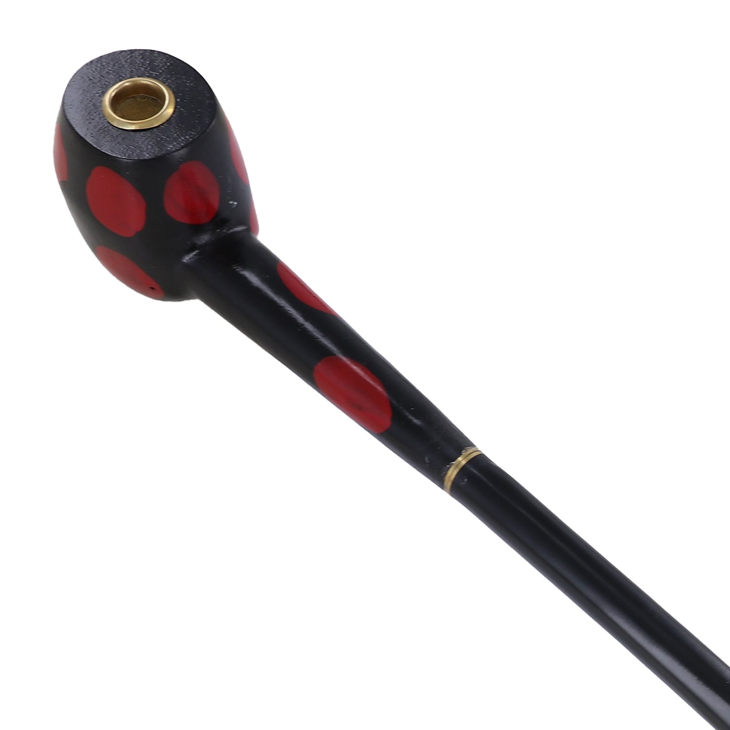 Ladybug Wizard Long Spotted Tobacco Pipe