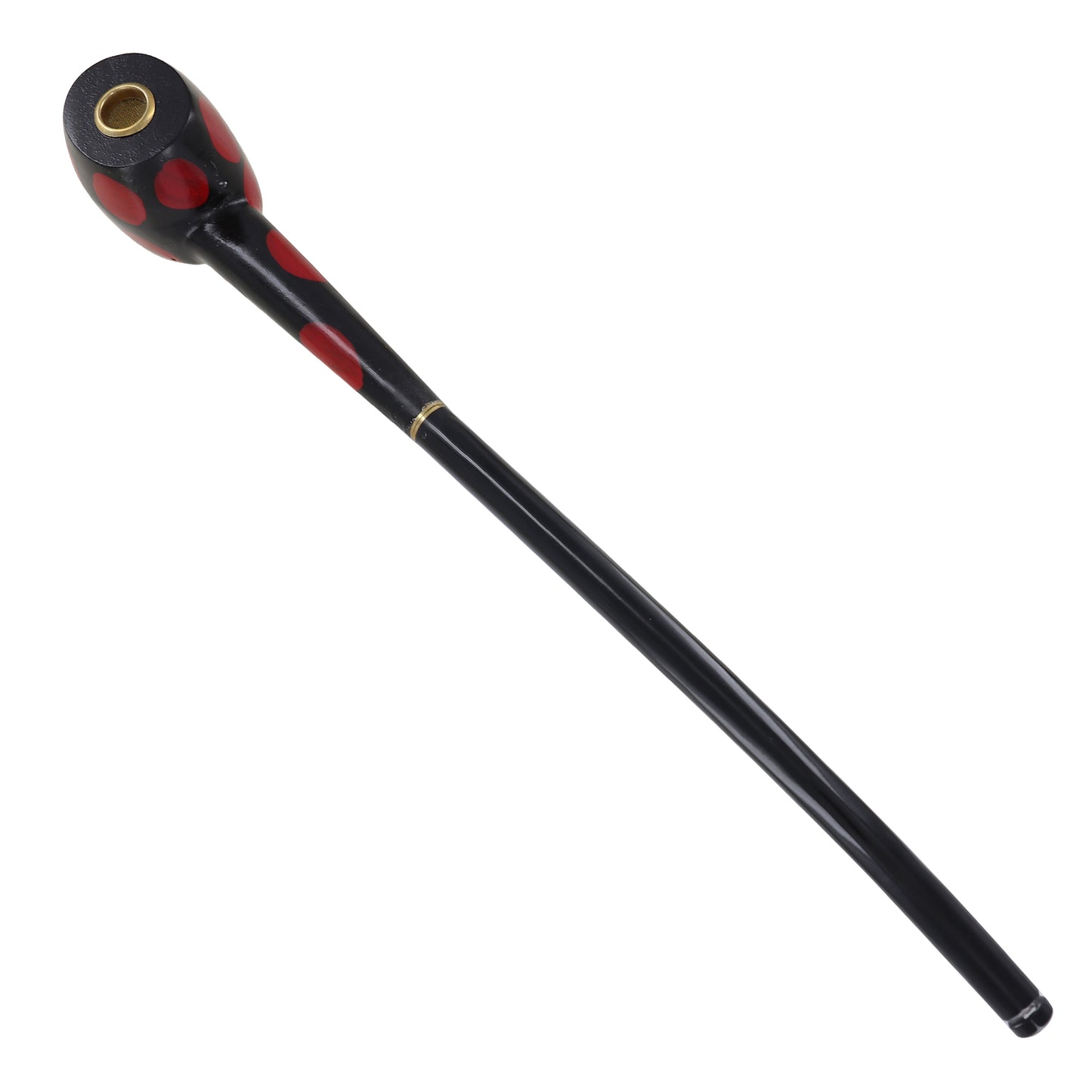 Ladybug Wizard Long Spotted Tobacco Pipe