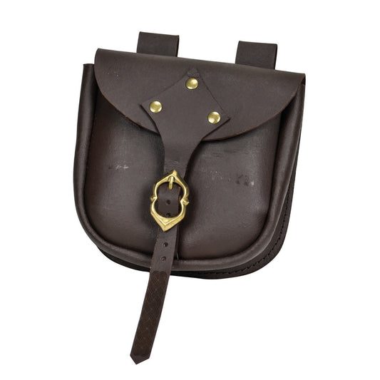 Medieval Adventurer’s Brown Authentic Leather Pouch