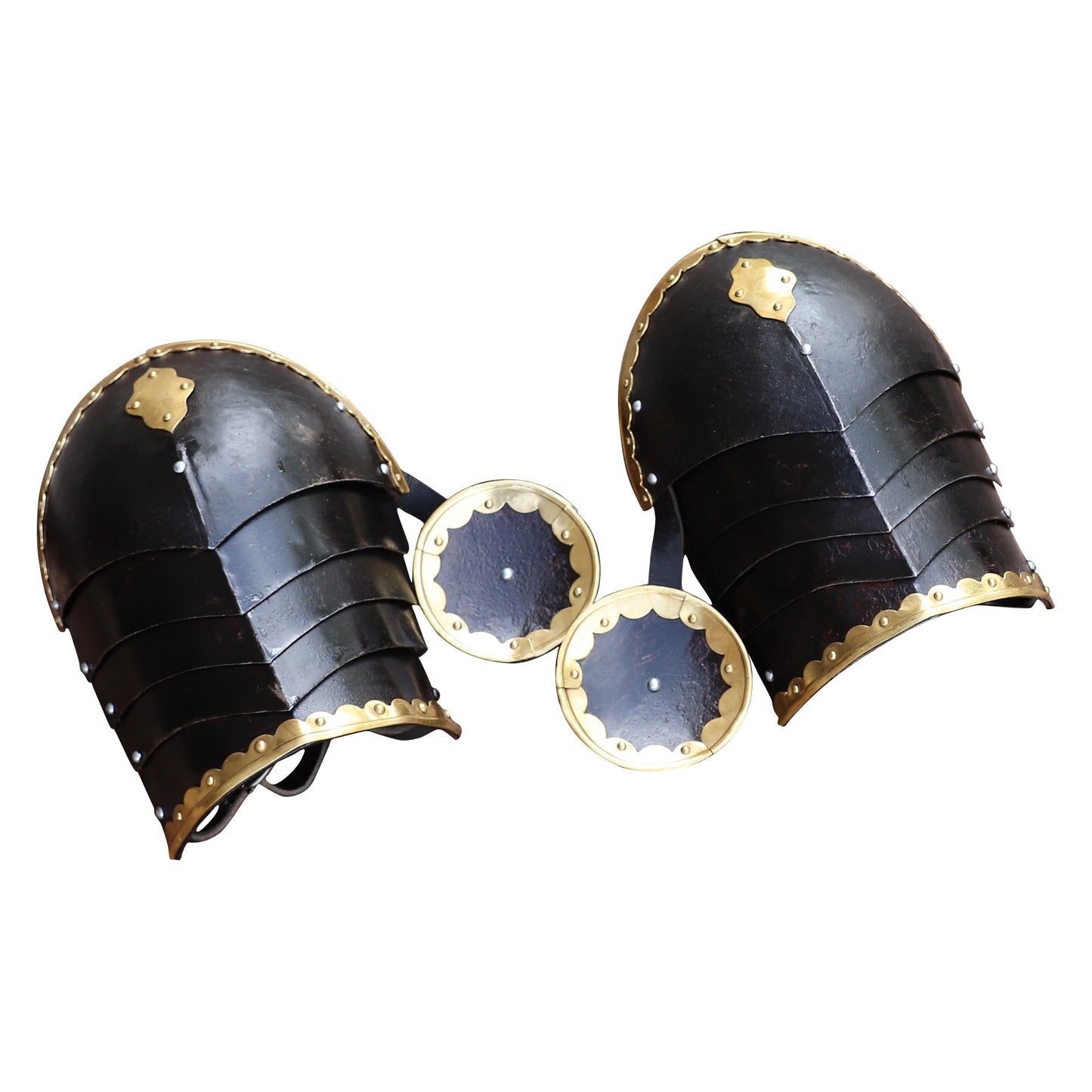 Armory Replicas ™ The Cursed Knight Functional Medieval Pauldrons With Rondel