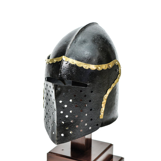 Armory Replicas  The Cursed Black Knight Functional Medieval Helmet Armor