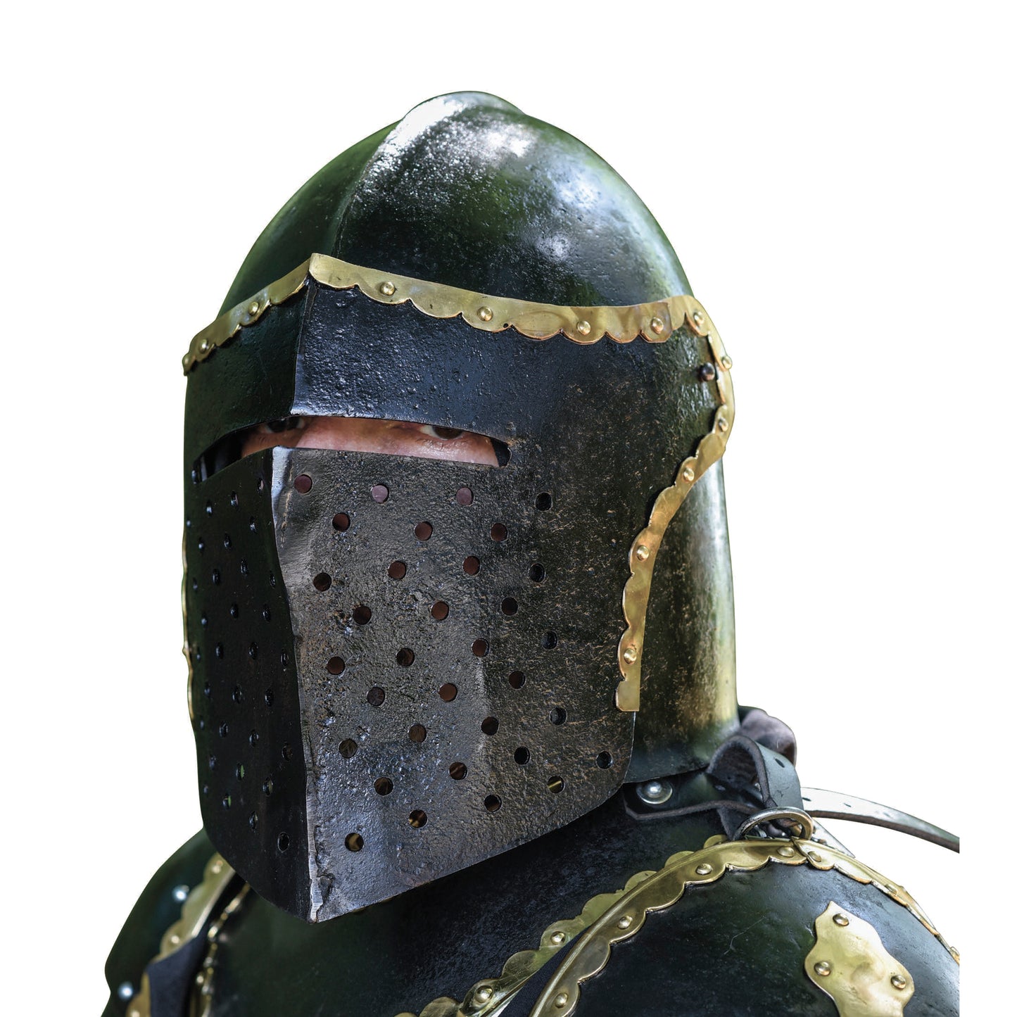 Armory Replicas  The Cursed Black Knight Functional Medieval Helmet Armor